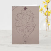 Geluk in kop kaart (Gele Bloem)