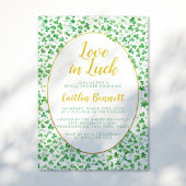 Geluk in liefde Groen St. Patrick's Day Vrijgezell Kaart