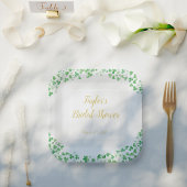 Geluk in liefde Groen St. Patrick's Day Vrijgezell Papieren Bordje