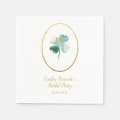 Geluk in liefde Groen St. Patrick's Day Vrijgezell Servet (Voorkant)