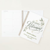 Geluk in uw pensioen gewenst Gepersonaliseerd Planner (Display)