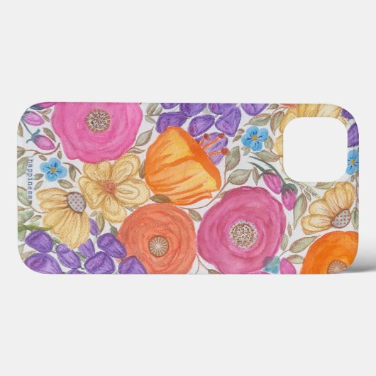 'Geluk' iPhone case (Achterkant (horizontaal))