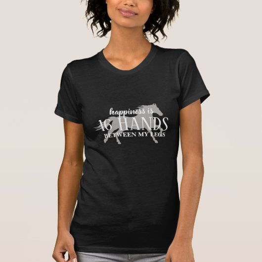 Geluk is 16 HANDEN tussen mijn benen T-shirt (Voorkant)