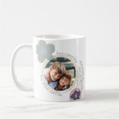 Geluk is ... 2 Foto roze groene Pop kunstbloem Koffiemok (Links)