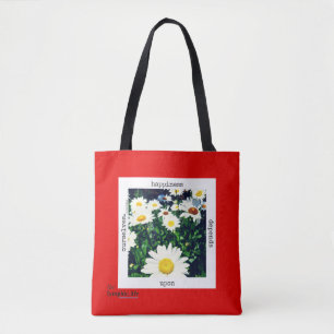 "Geluk is afhankelijk van de eigen Canvas tas" Tote Bag