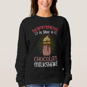 Geluk is als een chocolade melkdessert sw trui