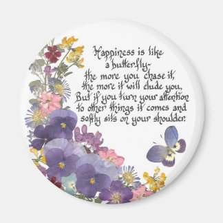 Geluk is als een vlinder magneet