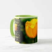 Geluk is als een vlinder mok (Voorkant links)