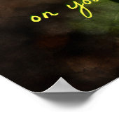 Geluk is als een vlinder Poster (Hoek)