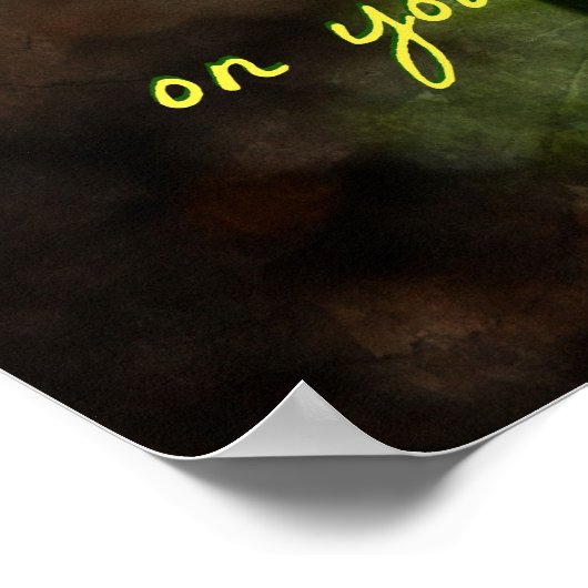 Geluk is als een vlinder Poster (Hoek)