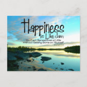 "Geluk is als jam" Inspirerend Quote Briefkaart (Voorkant)