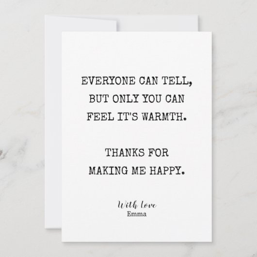 Geluk is als scheten in je broek Funny Card Kaart (Achterkant)