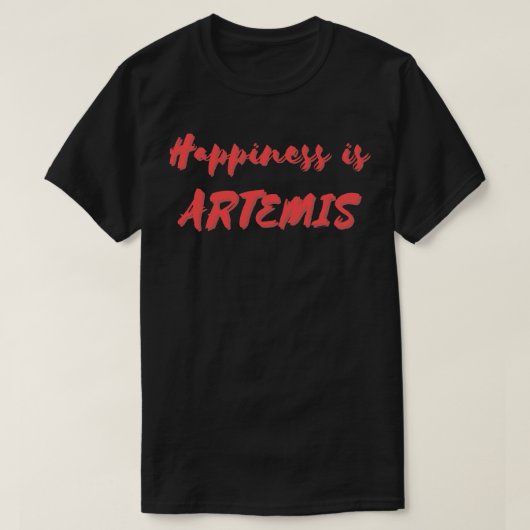 Geluk is Artemis T-shirt (Design voorkant)