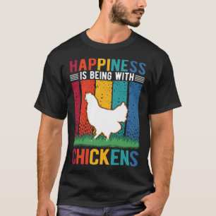 Geluk is bij kippen t-shirt