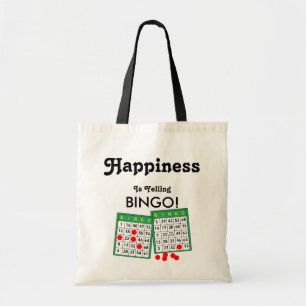 Geluk is Bingo Spelers die Bingo Zak roepen Leuk Tote Bag