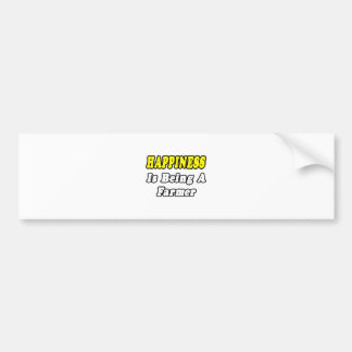 Geluk is boer worden bumpersticker