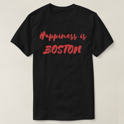 Geluk is Boston T-shirt (Design voorkant)