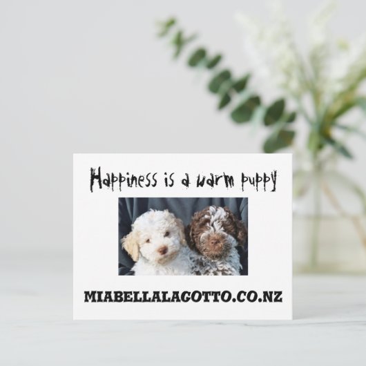 Geluk is ... briefkaart (Staand voorkant)