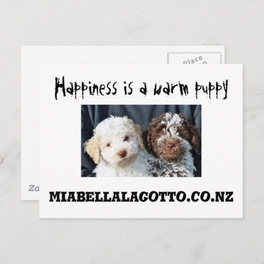 Geluk is ... briefkaart (Voorkant / Achterkant)