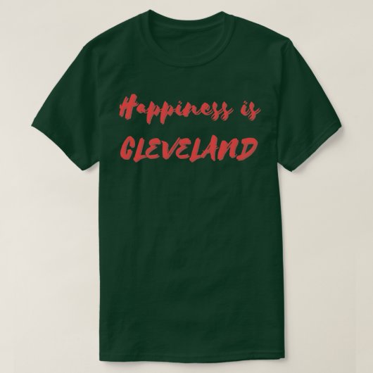 Geluk is Cleveland T-shirt (Design voorkant)