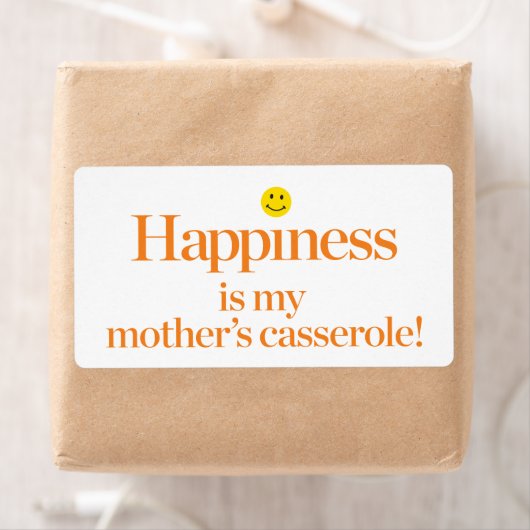 Geluk is de Casserole van mijn moeder Etiket (Insitu)
