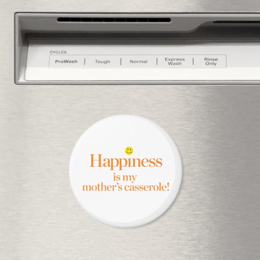 Geluk is de Casserole van mijn moeder Magneet (Insitu (Vaatwasser))