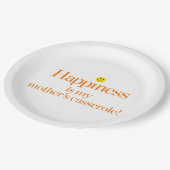 Geluk is de Casserole van mijn moeder Papieren Bordje (Gekanteld)