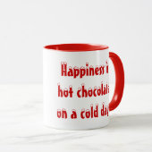 Geluk is de Hot Chocolate Mok (Voorkant rechts)