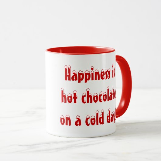 Geluk is de Hot Chocolate Mok (Voorkant rechts)