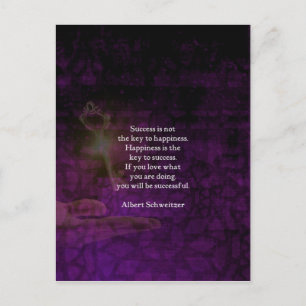 Geluk is de sleutel tot het succes dat Citaat uitb Briefkaart