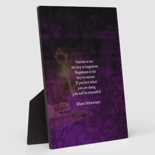 Geluk is de sleutel tot het succes dat Citaat uitb Fotoplaat (Zijkant)