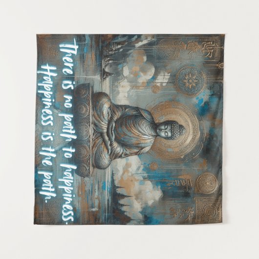 GELUK IS DE WEG WANDKLEED (Voorkant (horizontaal))