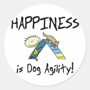 Geluk is Dog Agility Stickers