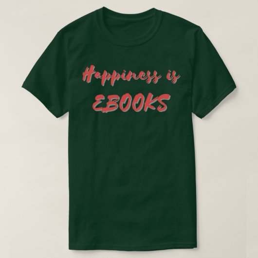 Geluk is eBooks T-shirt (Design voorkant)