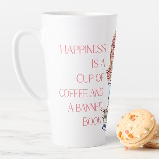 Geluk is een beker koffie latte mok (In situ)