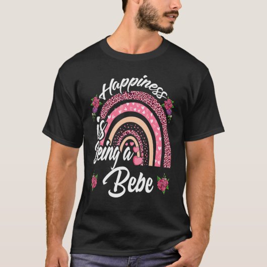 Geluk is een bijenschattige regenboog zijn voor mo t-shirt (Voorkant)