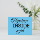 Geluk is een binnenbaan briefkaart (Staand voorkant)