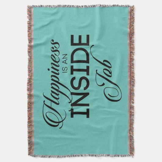 Geluk is een binnenbaan deken (Voorkant Verticaal)