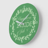 Geluk is een binnenbaan-groen, grote klonen grote klok (Hoek)