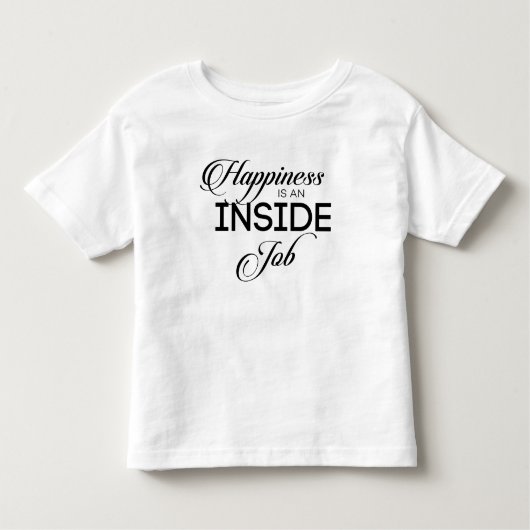 Geluk is een binnenbaan kinder shirts (Voorkant)