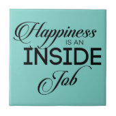 Geluk is een binnenbaan tegeltje (Voorkant)