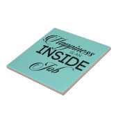 Geluk is een binnenbaan tegeltje (Zijkant)