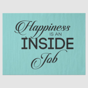 Geluk is een binnenbaan tissuepapier