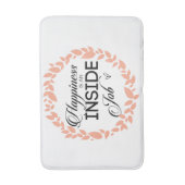 Geluk is een binnenste baan met een wiskund badmat (Voorkant Verticaal)