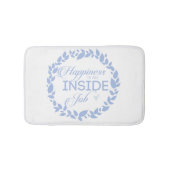 Geluk is een binnenste blauwe kreet badmat (Voorkant)
