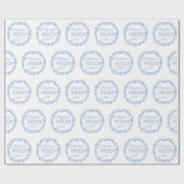 Geluk is een binnenste blauwe kreet cadeaupapier (Vlak)