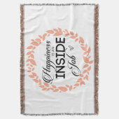 Geluk is een binnenwerk met een grote kans deken (Voorkant Verticaal)