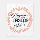 Geluk is een binnenwerk met een grote kans fleece deken (Voorkant)