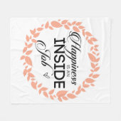 Geluk is een binnenwerk met een grote kans fleece deken (Voorkant (Horizontaal))