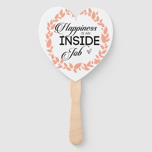 Geluk is een binnenwerk met een grote kans handwaaier (Voorkant)